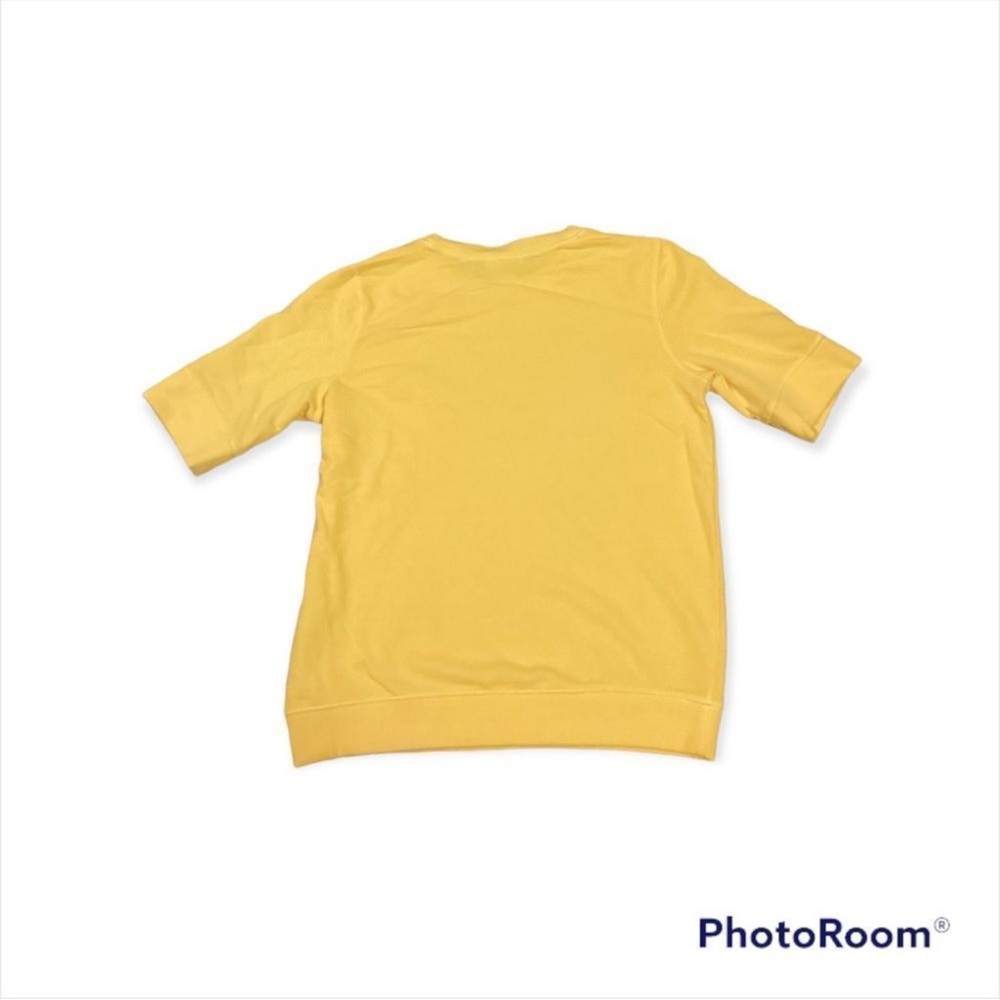 NWT Style&Co short sleeve sweatshirt yellow - Picture 4 of 4